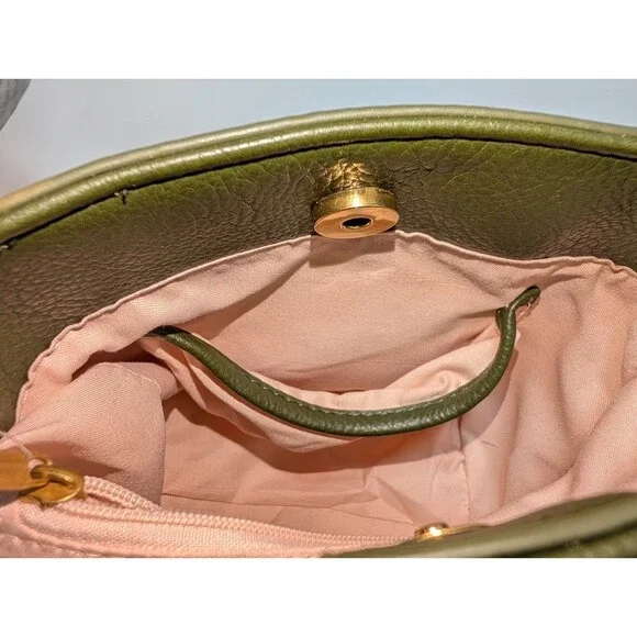 Style & Co Mini Woven Bucket Bag Womens Crossbody Purse Green New With Tags - Picture 6 of 16